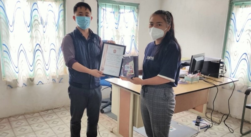 Winner of the online essay competition under Peren District on account of World Day against Human Trafficking in Persons held on July 30. (DIPR Photo)